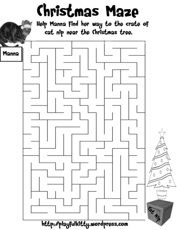 Christmas Kitty Maze